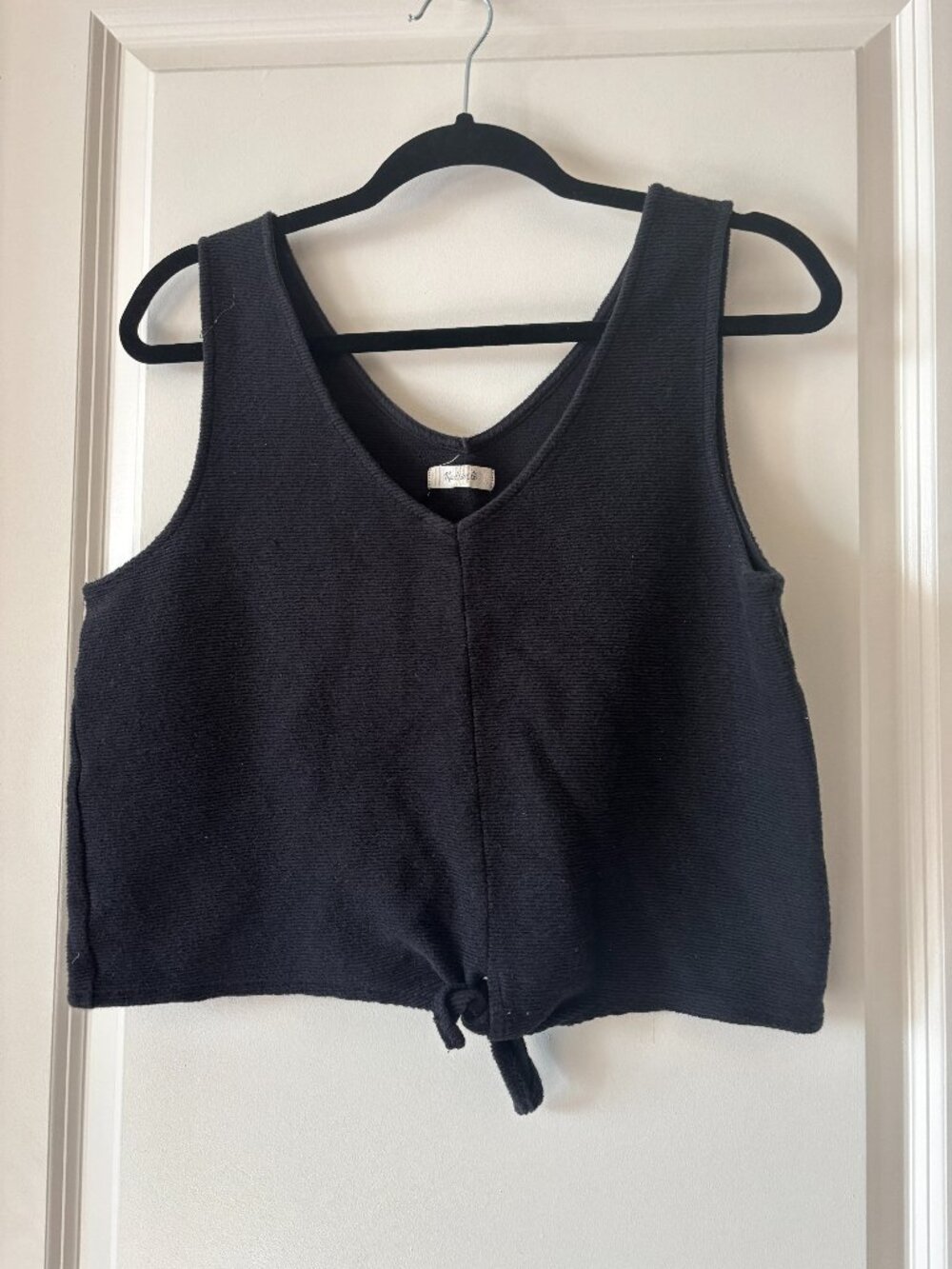 Madewell Cropped Tie Tank